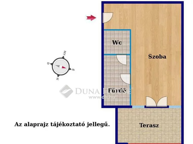 Mieszkanie 35 m² Kehidakustany, Węgry