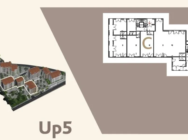 Apartment 38 m² Donja Lastva, Montenegro