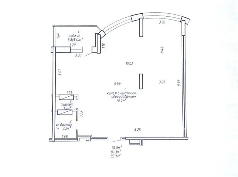 Mieszkanie 3 pokoi 85 m² Mińsk, Białoruś