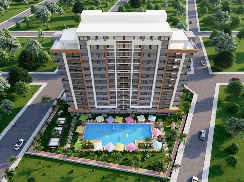 2 bedroom apartment 57 m² Mersin, Turkey