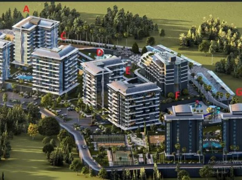 1 bedroom apartment 51 m² Incekum, Turkey