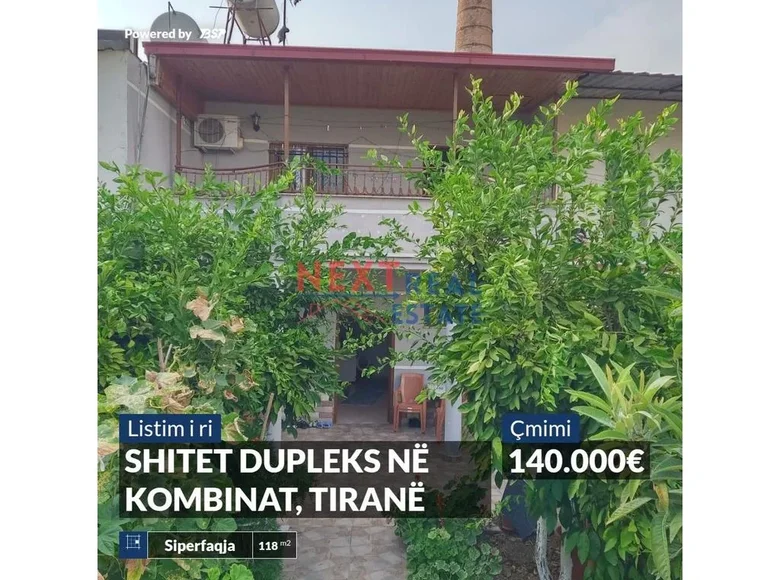 Дуплекс 5 комнат 118 м² Тирана, Албания