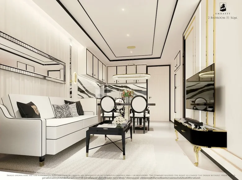 Apartamento 2 habitaciones 51 m² Pattaya City, Tailandia