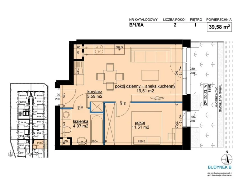 1 bedroom apartment 40 m² Poznan, Poland