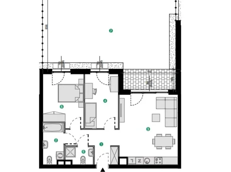 Wohnung 3 zimmer 66 m² Danzig, Polen