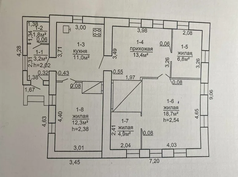 Maison 67 m² Danilavichy, Bélarus