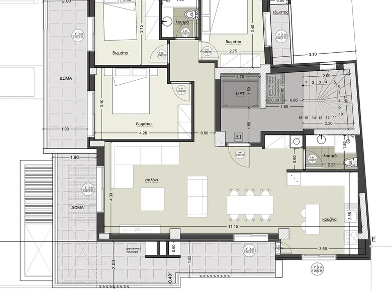 3 bedroom apartment 140 m² Municipality of Thessaloniki, Greece