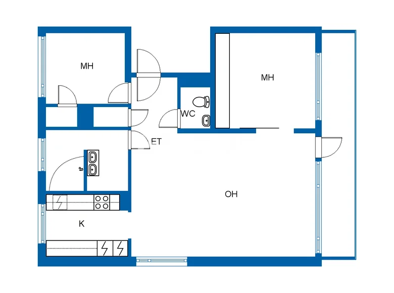 Wohnung 3 Zimmer 90 m² Helsinki, Finnland