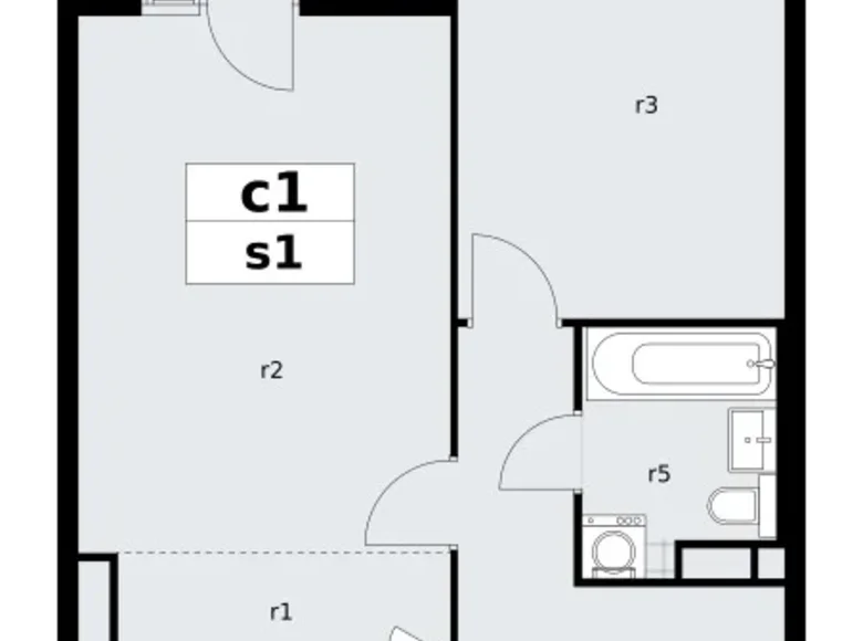 Mieszkanie 2 pokoi 48 m² poselenie Sosenskoe, Rosja