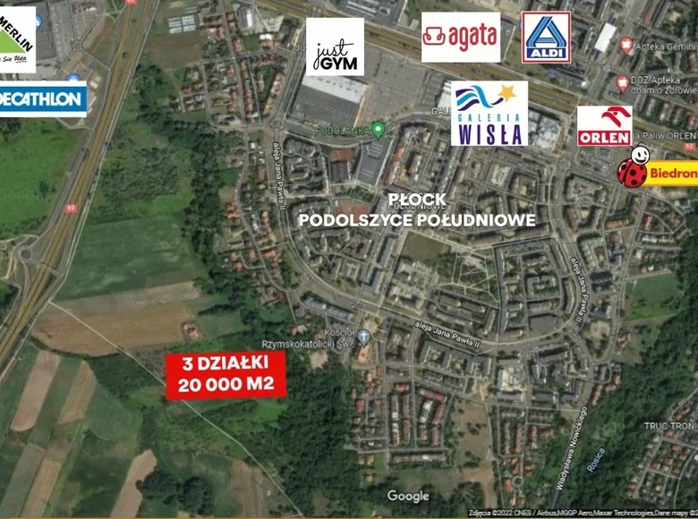 Parcelas 20 000 m² Plock, Polonia