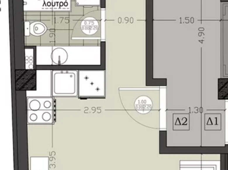 Apartamento 2 habitaciones 52 m² Municipality of Thessaloniki, Grecia