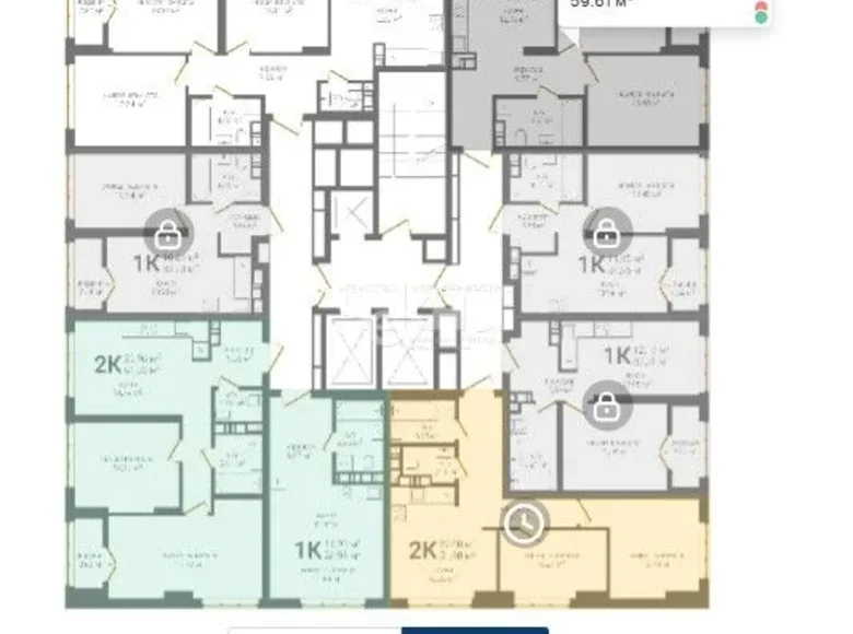 Apartamento 59 m² Nizhni Novgorod, Rusia
