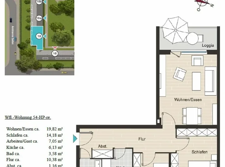 Wohnung 2 Zimmer 65 m² Land Berlin, Deutschland