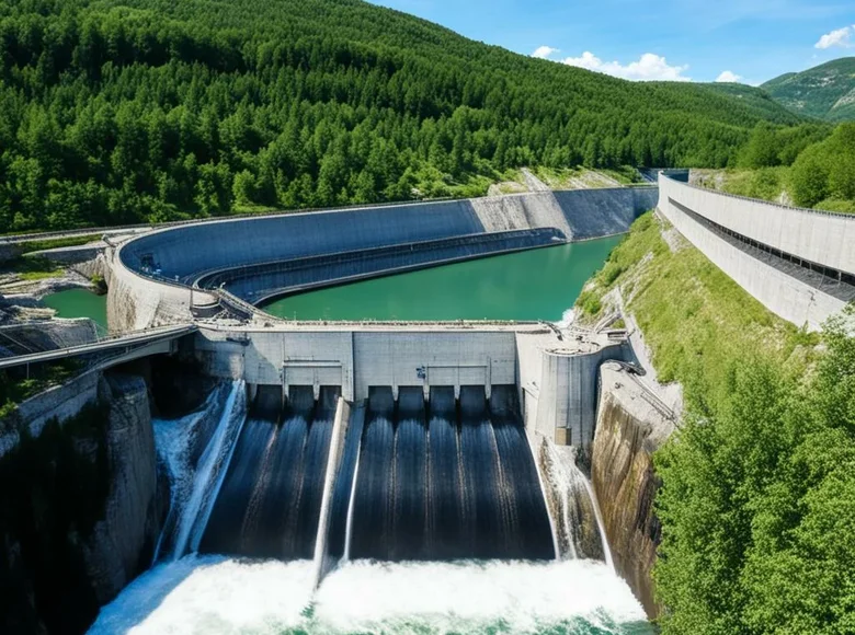 Working hydroelectric power plant, Bosnia and Herzegovina