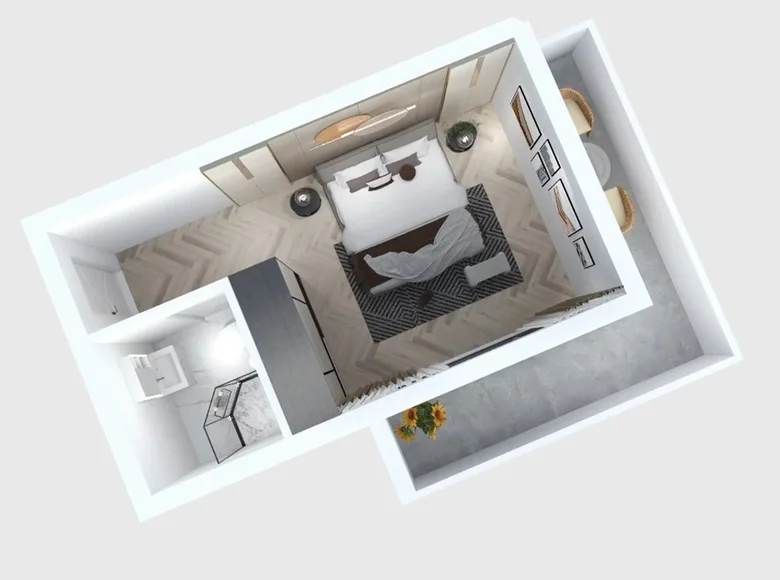 Wohnung 1 zimmer 33 m² Tiflis, Georgien