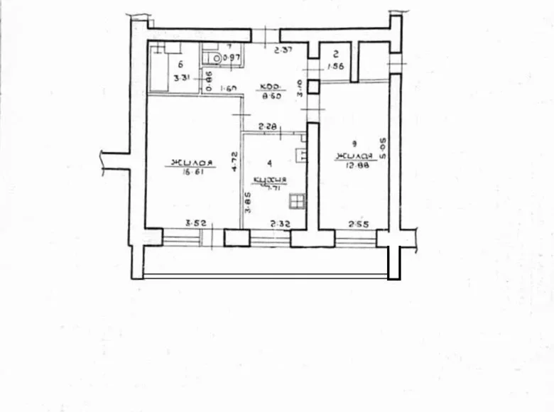 Wohnung 2 zimmer 55 m² Mahiljou, Weißrussland