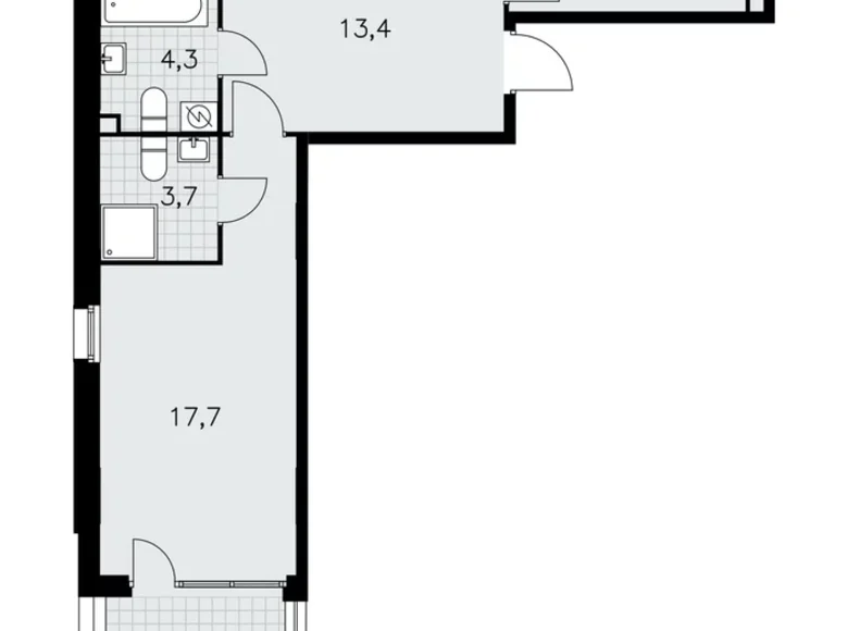 3 room apartment 86 m² poselenie Sosenskoe, Russia