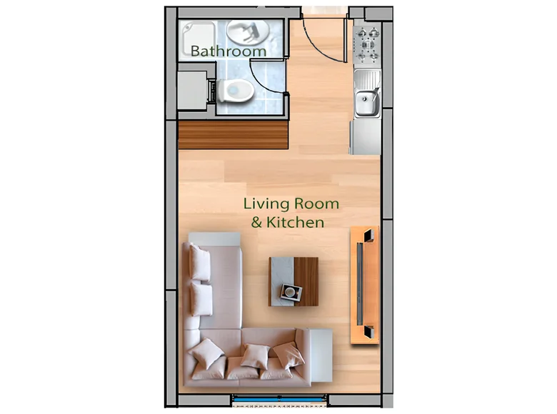 9 room apartment 45 m² Trikomo, Northern Cyprus