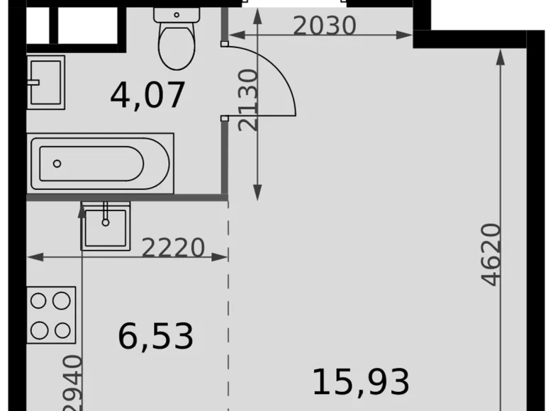 Kawalerka 1 pokój 26 m² Moskwa, Rosja