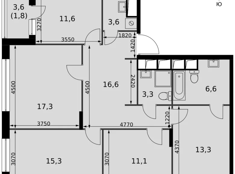 Wohnung 4 zimmer 100 m² Razvilka, Russland