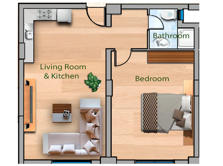 Wohnung 2 zimmer 86 m² Trikomo, Nordzypern