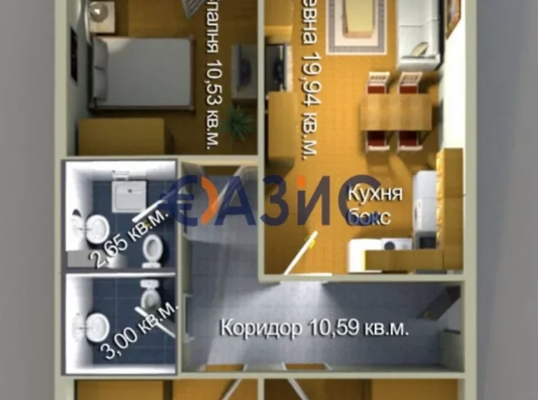 Квартира 4 спальни 120 м² Бургас, Болгария