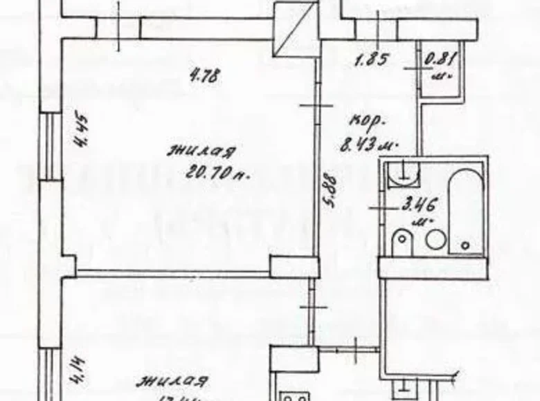 Квартира 3 комнаты 70 м² Минск, Беларусь