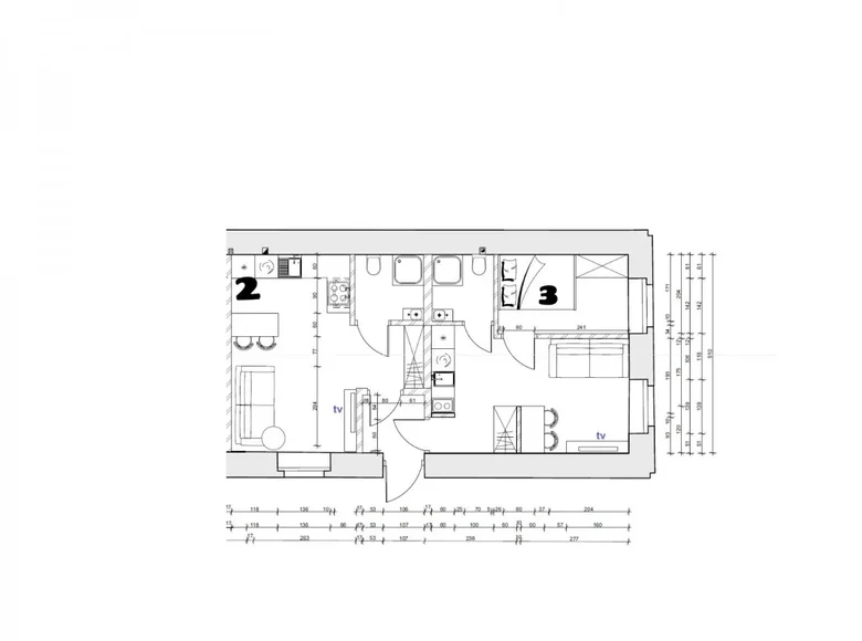 Квартира 2 комнаты 31 м² Лодзь, Польша