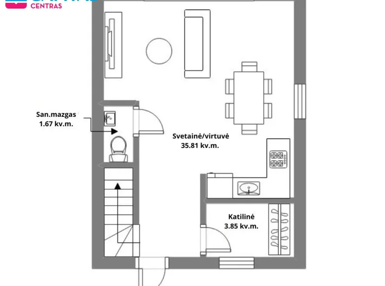 House 77 m² Salos, Lithuania