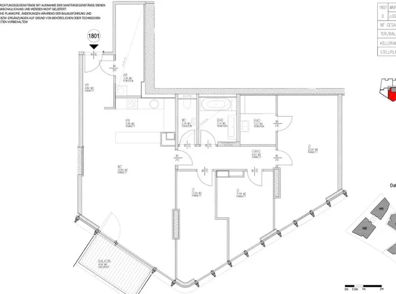 4 room apartment 118 m² Vienna, Austria