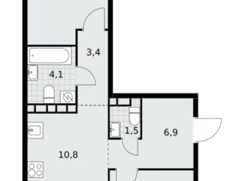 Wohnung 3 zimmer 60 m² Postnikovo, Russland