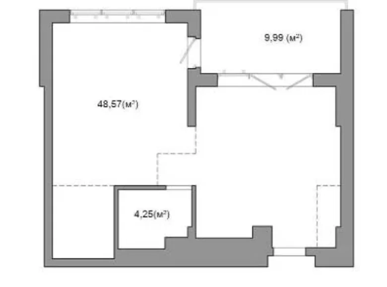 Appartement 2 chambres 63 m² Minsk, Biélorussie