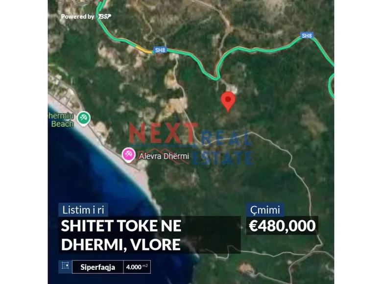 Grundstück 4 000 m² Dhermi, Albanien