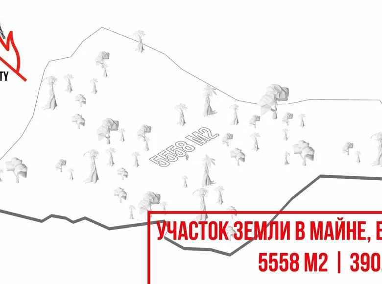 Земельные участки 5 558 м² Будва, Черногория