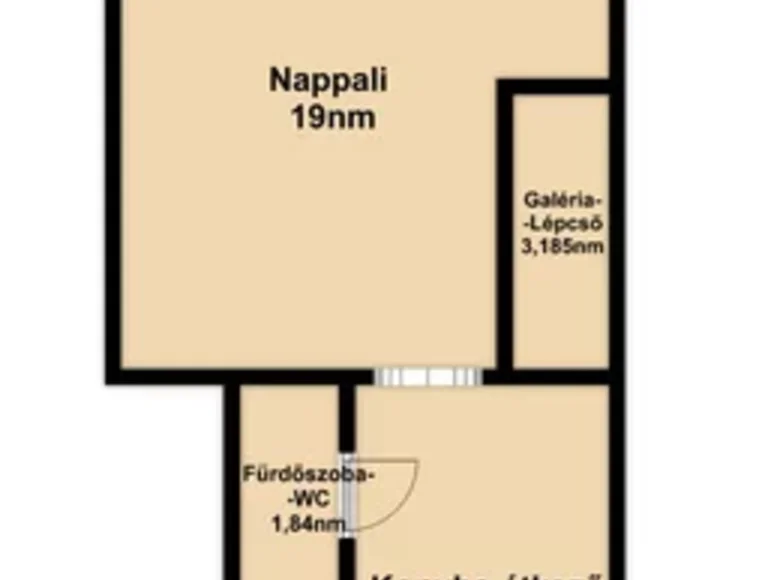 Wohnung 2 Zimmer 54 m² Budapest, Ungarn