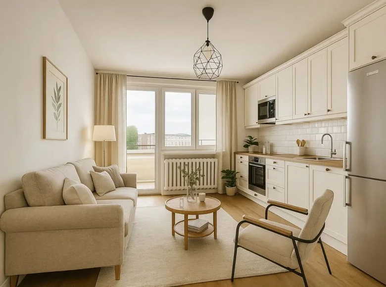 Квартира 3 комнаты 57 м² Лодзь, Польша