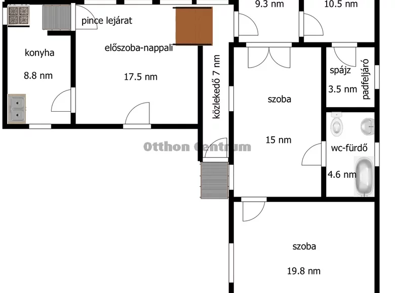 Dom 3 pokoi 80 m² Kisvarda, Węgry