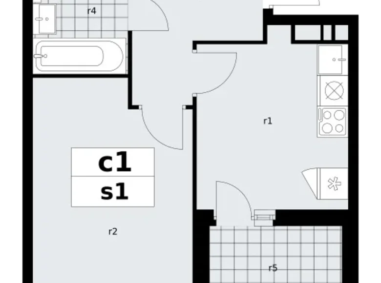 1 room apartment 34 m² poselenie Sosenskoe, Russia