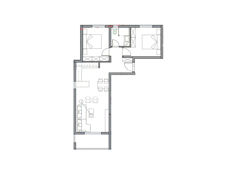 Apartamento 2 habitaciones 61 m² Becici, Montenegro