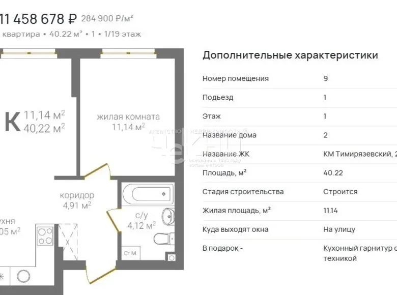 Wohnung 40 m² Nischni Nowgorod, Russland