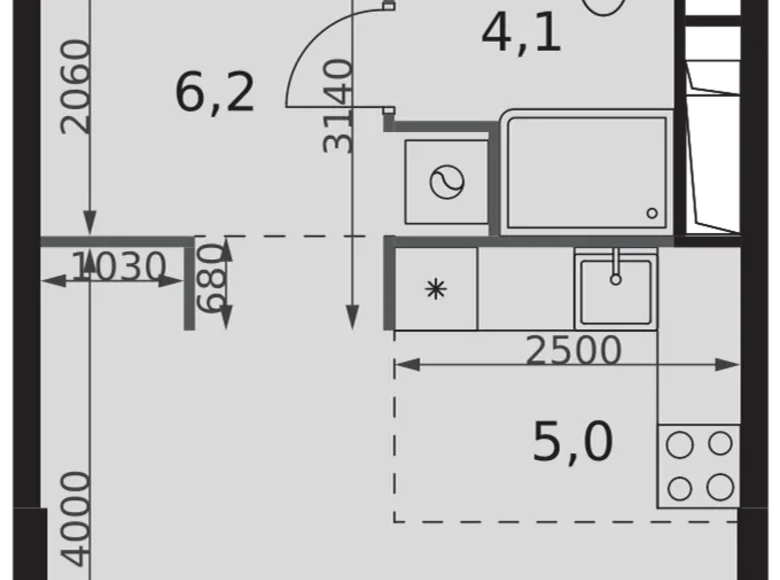 Studio 1 chambre 30 m² North-Western Administrative Okrug, Fédération de Russie