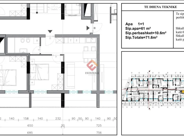 Apartamento 72 m² Vlora, Albania