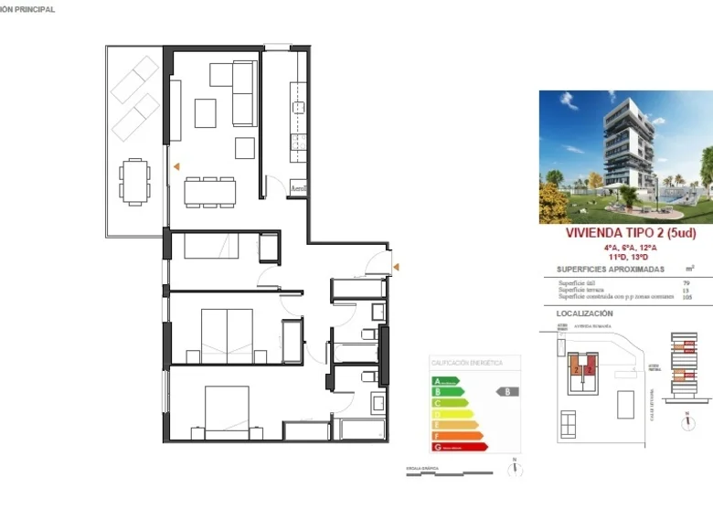 Apartamento 4 habitaciones 80 m² Calpe, España