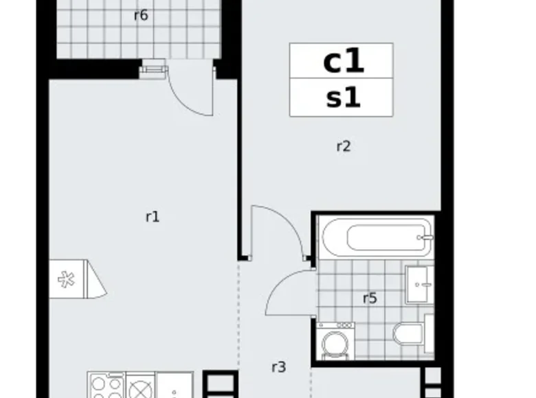 Mieszkanie 1 pokój 39 m² poselenie Sosenskoe, Rosja