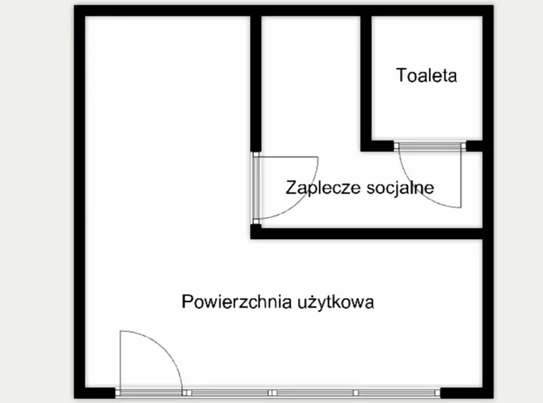 Коммерческое помещение 1 комната 25 м² в Краков, Польша