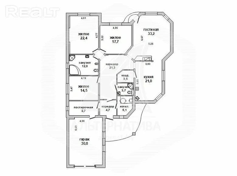 House for sale in Brest, Belarus for €240,019 listing 2034602