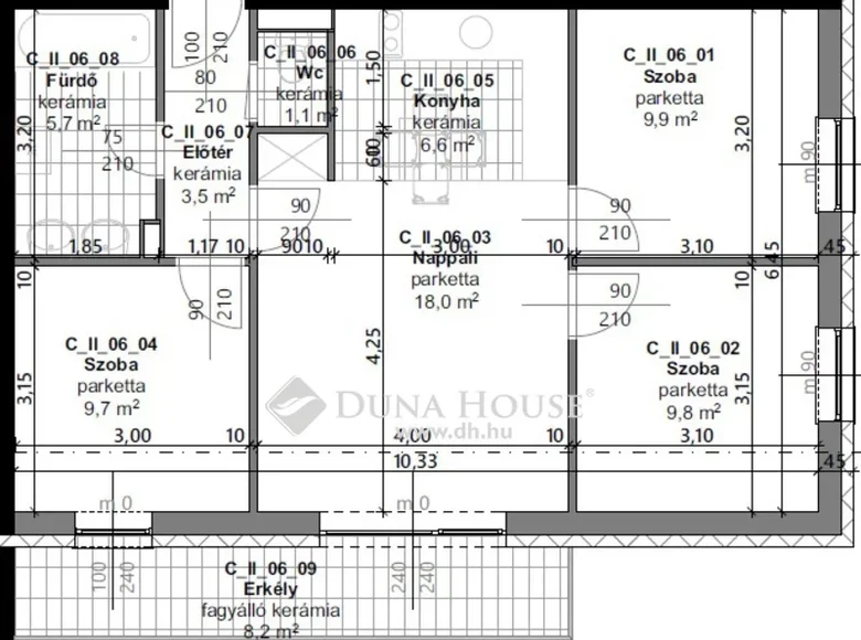 Wohnung 68 m² Gyori jaras, Ungarn