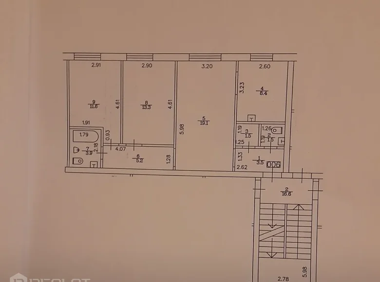 Квартира 3 комнаты 68 м² Рига, Латвия