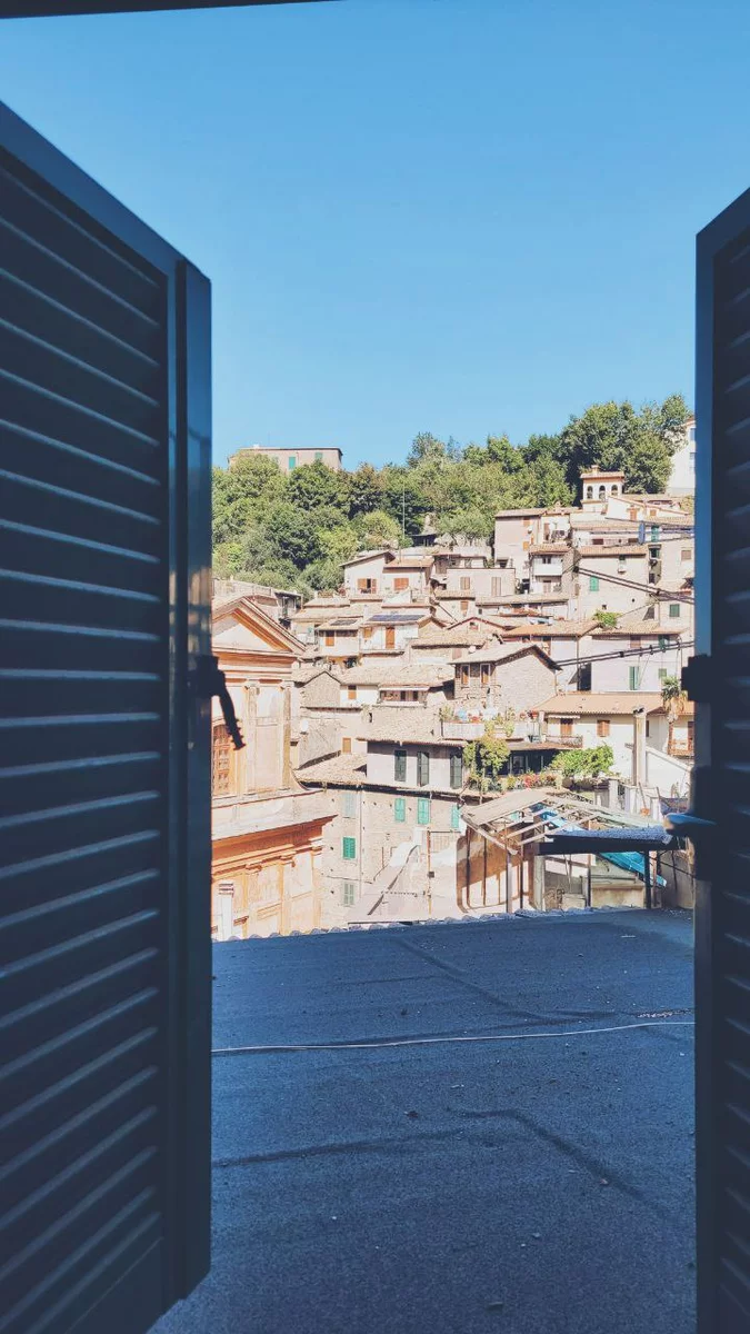 Widok domów we Włoszech