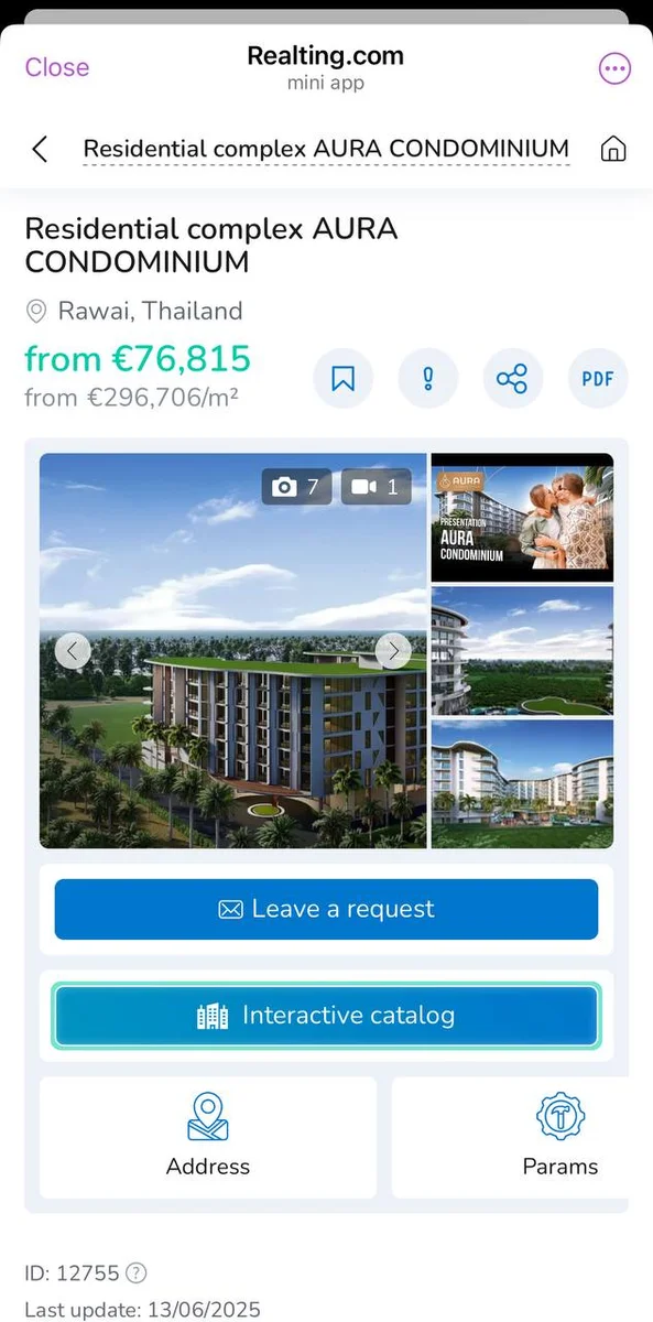 Realting’s Telegram App